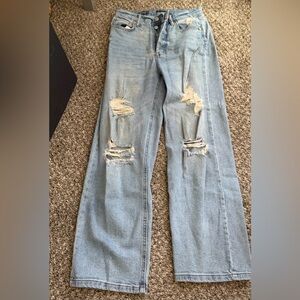 Wild Fable Light Blue Distressed Boyfriend Jeans